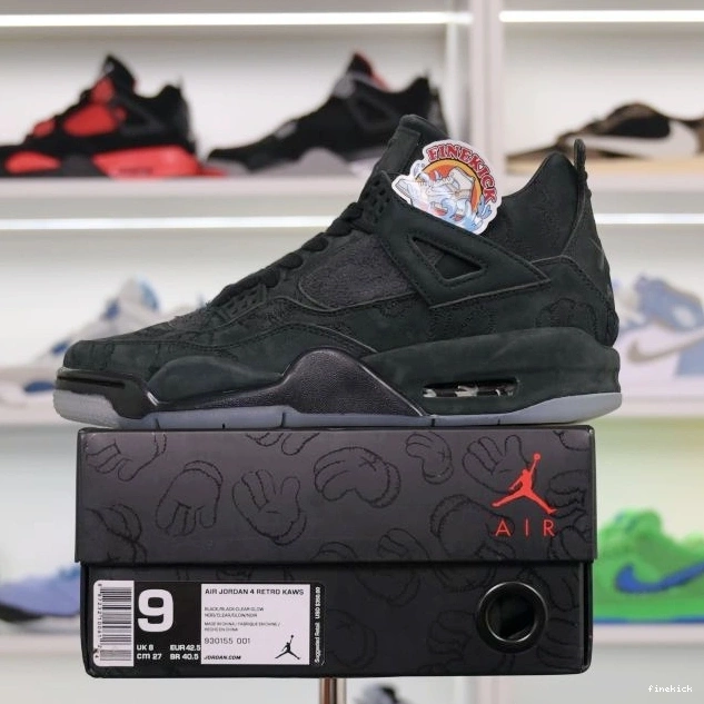 4 Air black Jordan kaws Jordan 0127